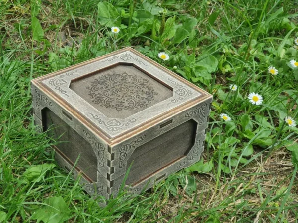 Keepsake box, memories box, gift box laser file, laser cut files, Gift box, Digital product - Image 4