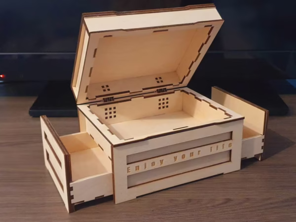 Casket, secret box 3 svg, tarot box with a secret, jewelry box, laser cut files, Digital product - Image 7