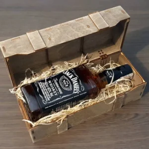 Whiskey Gift Laser Cut Box for 350ml / 500ml JD bottle, wooden gift box svg, laser cut files