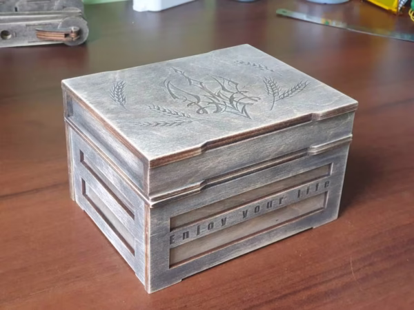 Casket, secret box 3 svg, tarot box with a secret, jewelry box, laser cut files, Digital product - Image 6