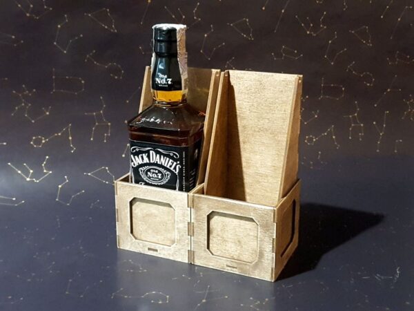 Whiskey gift box v2.0 svg, Jd box for 350ml / 500ml bottle, laser cut files, Digital Download - Image 5