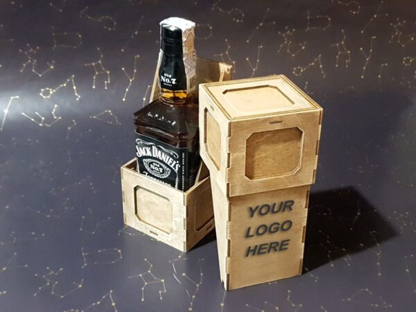 Whiskey gift box v2.0 svg, Jd box for 350ml / 500ml bottle, laser cut files, Digital Download - Image 3
