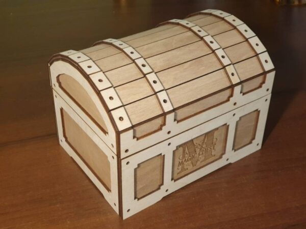 Magic Treasure Chest, woden gift box SVG, laser cut files, Gift box, Digital product cdr/dxf/svg/ai/pdf - Image 10