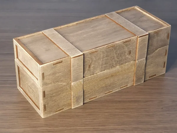 Whiskey Gift Laser Cut Box for 350ml / 500ml JD bottle, wooden gift box svg, laser cut files - Image 2