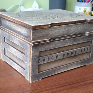 Casket, secret box 3 svg, tarot box with a secret, jewelry box, laser cut files, Digital product