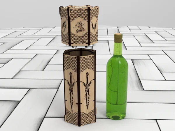 Custom Wine & Whiskey Box SVG Files | Perfect Gift Box Designs for DIY Projects, Digital product - Image 6