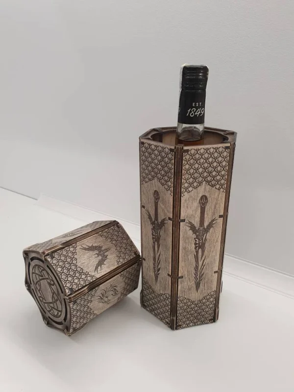Custom Wine & Whiskey Box SVG Files | Perfect Gift Box Designs for DIY Projects, Digital product - Image 4