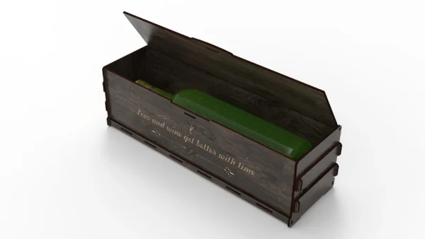 Custom Wine & Whiskey Box: Laser Cut Plans for 0.75L Bottle - Digital Files Included - Image 4