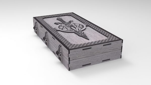 Backgammon set 2, board game, table game, laser cut files, Digital product - Image 7