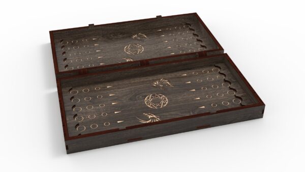 Backgammon set 2, board game, table game, laser cut files, Digital product - Image 5