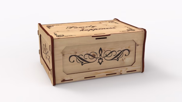 Keepsake box, FILES for laser cut memory box svg, wood box for gift, jewelry box, Digital product - Image 8
