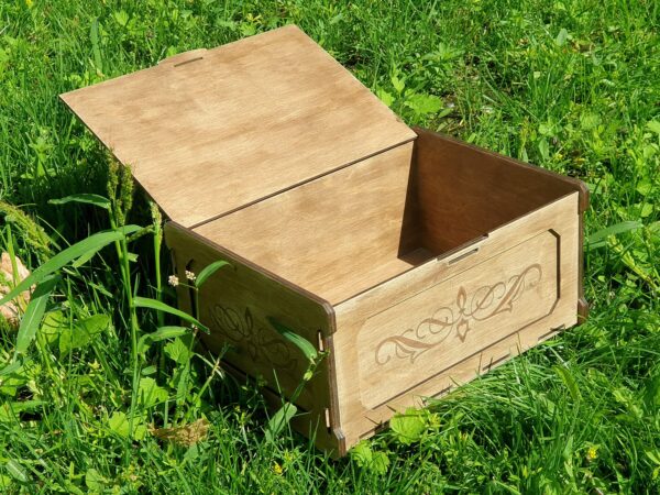 Keepsake box, FILES for laser cut memory box svg, wood box for gift, jewelry box, Digital product - Image 4