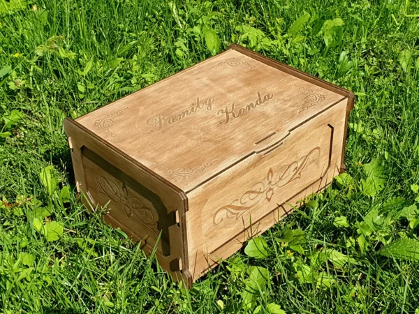 Keepsake box, FILES for laser cut memory box svg, wood box for gift, jewelry box, Digital product - Image 3