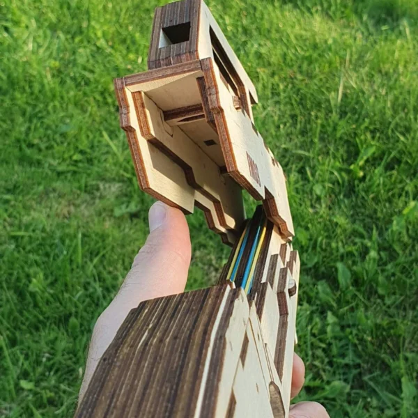 FMG9 Wooden Toy Gun Kit Rubber Band Gun Submachine and targets - Image 6