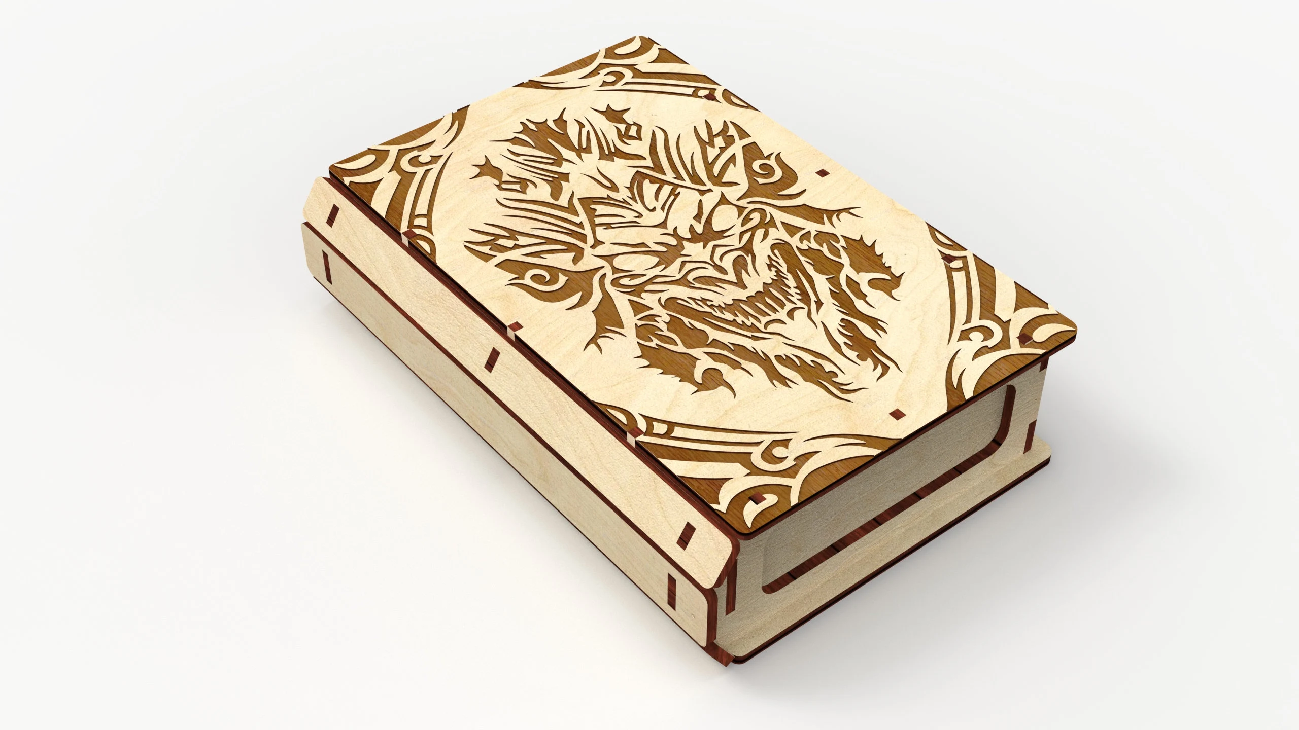 Laser Cut Slider Wooden Book Box Gift - Digital Product for Crafters - Image 6