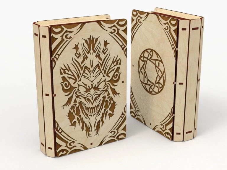 Laser Cut Slider Wooden Book Box Gift - Digital Product for Crafters - Image 5