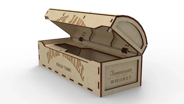 Whiskey gift box svg, Jd box for 350ml / 500ml bottle, laser cut files, Digital Download - Image 5