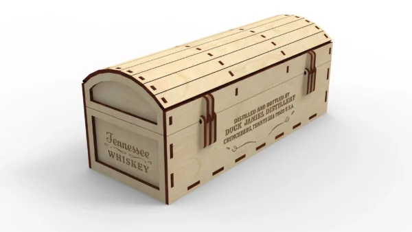 Whiskey gift box svg, Jd box for 350ml / 500ml bottle, laser cut files, Digital Download - Image 3