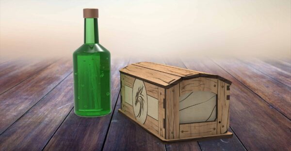 Wooden box for mini bottles, jewelry box, laser cut files, Digital product - Image 9