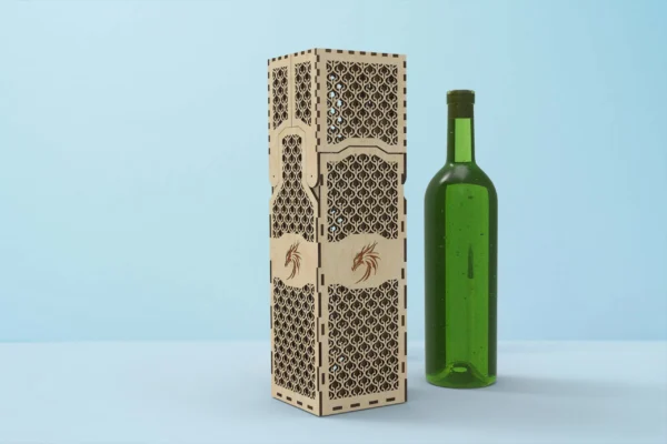Wine box v4.0, Whiskey box, Gift box, - Digital Files - Image 6