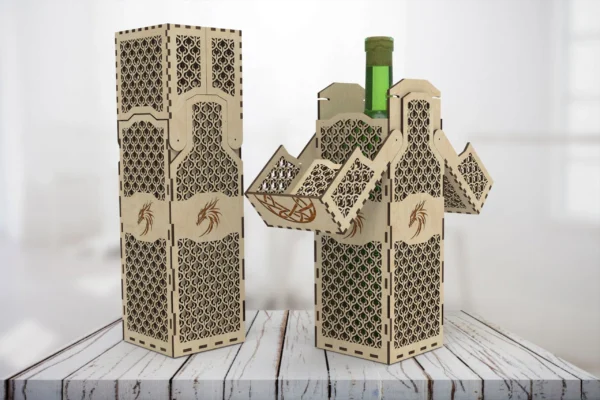 Wine box v4.0, Whiskey box, Gift box, - Digital Files