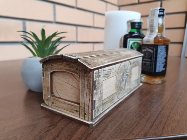 Wooden box for mini bottles, jewelry box, laser cut files, Digital product - Image 6