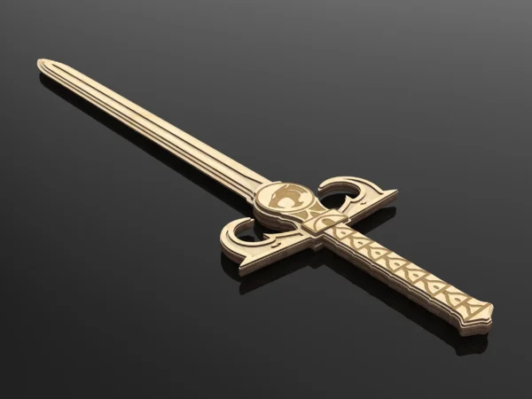 Handmade Thundercats Sword of Omens Replica for Laser Cutting - Detailed laser cut files - Image 7