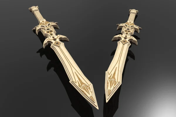 Digital Design for Crafting: Demon Edge wooden Sword from Dota 2. Laser cut files - Image 7