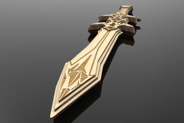 Digital Design for Crafting: Demon Edge wooden Sword from Dota 2. Laser cut files - Image 5