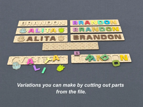Custom Wooden Name Puzzle for Baby - Unique Personalized Gift - Image 6