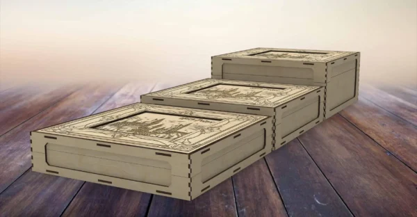 Cherished Memories Encased: Handcrafted Keepsake Box, 3 sizes, trinket box, DIGITAL Files for laser cut - Image 7