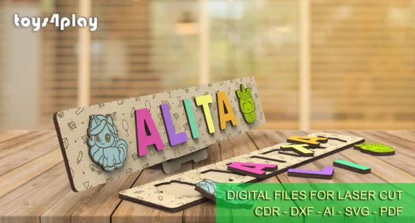 Custom Wooden Name Puzzle for Baby - Unique Personalized Gift - Image 4