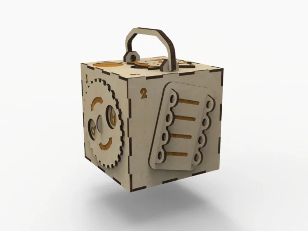 Toys Busy Cube Pattern - Laser Cut File for Creative Makers, DIY busy cube - Image 8