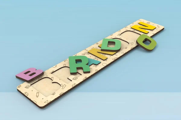 Custom Wooden Name Puzzle for Baby - Unique Personalized Gift - Image 3