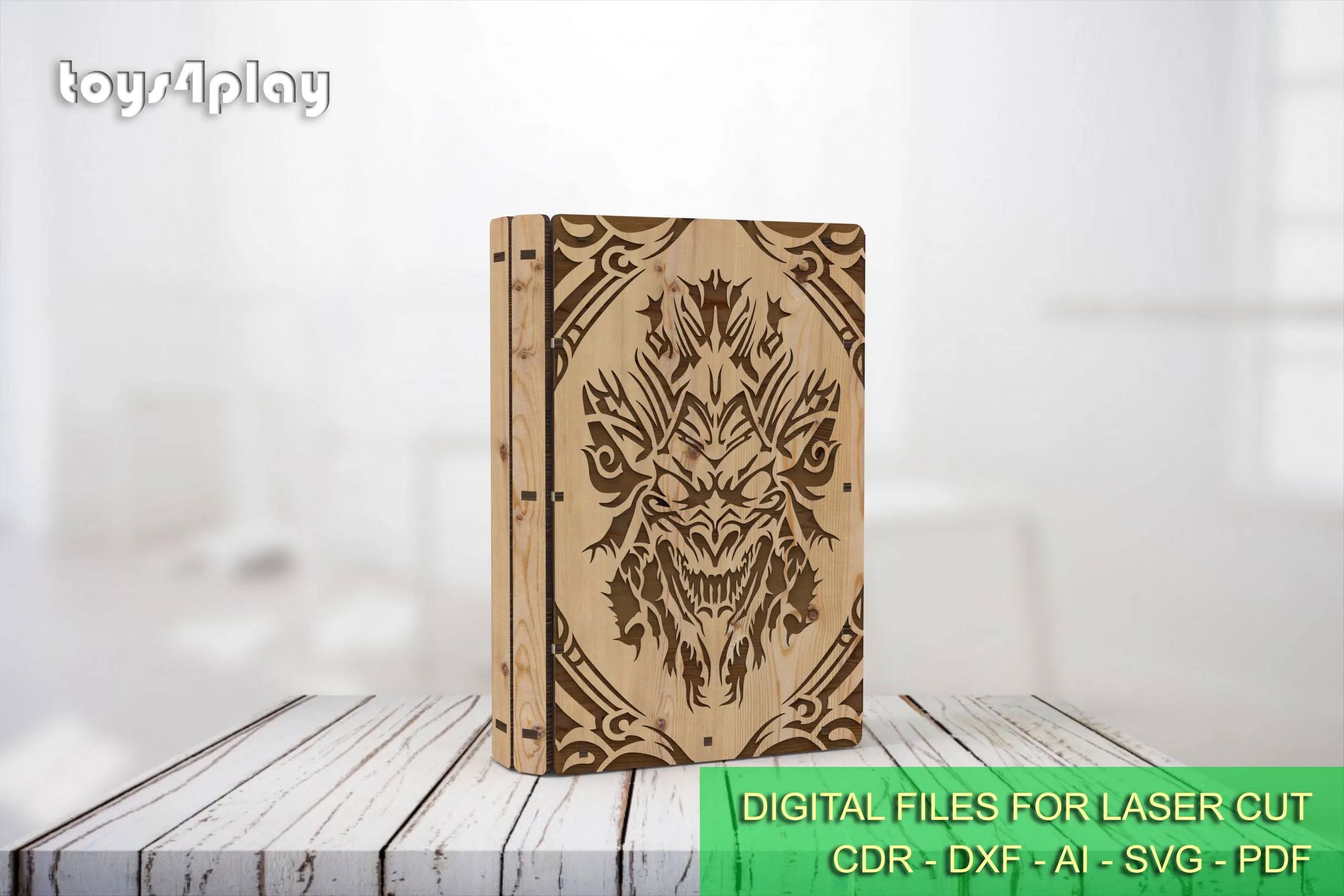 Laser Cut Slider Wooden Book Box Gift - Digital Product for Crafters - Image 4