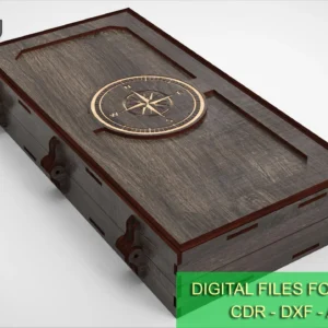 Backgammon set, board game, table game, 3 sizes, laser cut files, Digital product