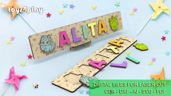 Custom Wooden Name Puzzle for Baby - Unique Personalized Gift