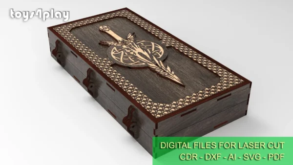 Backgammon set 2, board game, table game, laser cut files, Digital product
