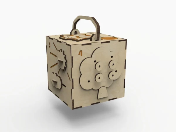 Toys Busy Cube Pattern - Laser Cut File for Creative Makers, DIY busy cube - Image 7