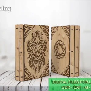 Laser Cut Slider Wooden Book Box Gift - Digital Product for Crafters