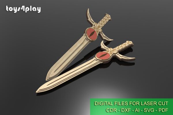 Incredible Thundercats Dagger of Omens Replica - Detailed laser cut files - Image 2
