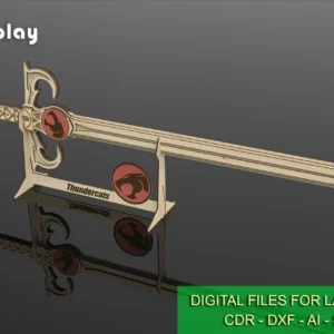 Handmade Thundercats Sword of Omens Replica for Laser Cutting - Detailed laser cut files