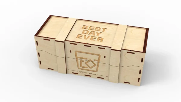 Whiskey Gift Laser Cut Box for 350ml / 500ml JD bottle, wooden gift box svg, laser cut files - Image 7