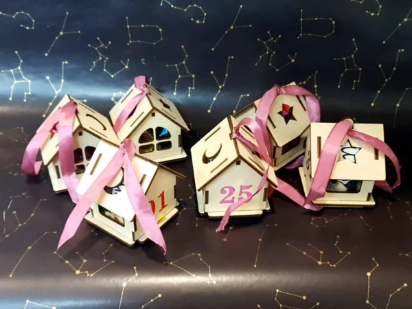 monster house, halloween decoration, halloween box, monster box, halloween garland, Christmas garland, garland lights, wooden box, garland decor, Christmas decoration, party decoration, laser cut file, garland for led