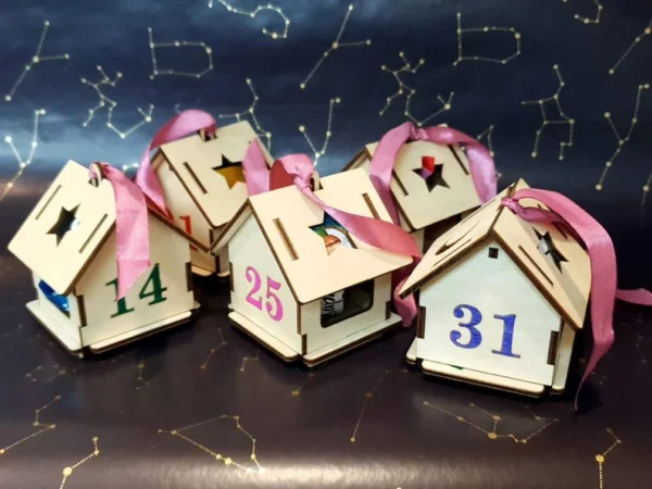 monster house, halloween decoration, halloween box, monster box, halloween garland, Christmas garland, garland lights, wooden box, garland decor, Christmas decoration, party decoration, laser cut file, garland for led