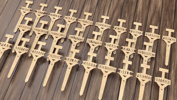 birthday gift, laser cut files, laser glowforge, glowforge pattern, garden stakes, glowforge plans, garden stakes set, garden markers set, garden stakes svg, mothersday svg, garden markers svg, garden sticks svg, garden sticks pack