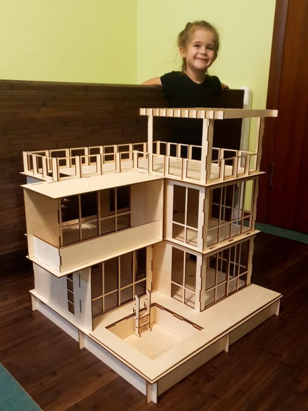 wooden dollhouse etsy