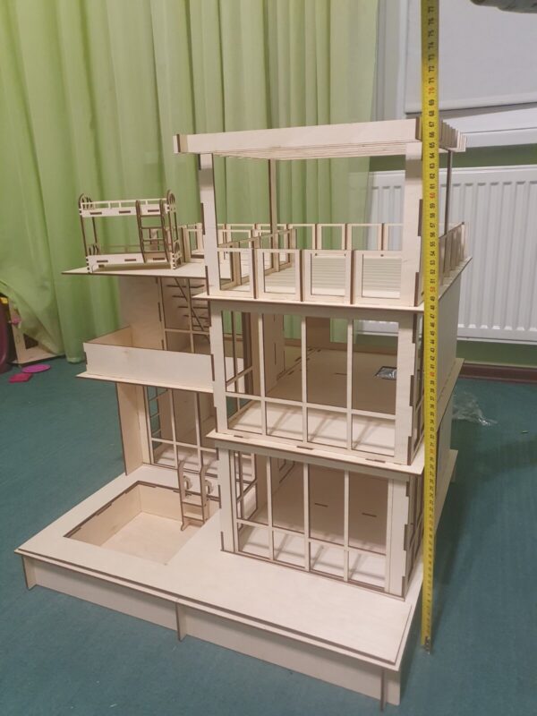wooden dollhouse etsy
