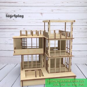 wooden dollhouse etsy