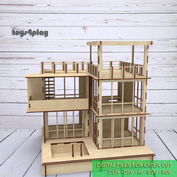 wooden dollhouse etsy